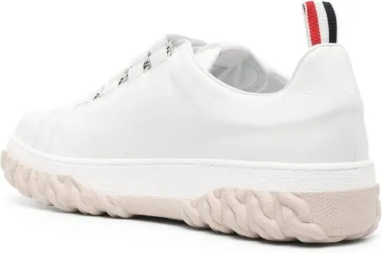 Thom Browne Court touch-strap sneakers White