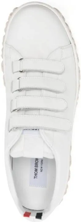 Thom Browne Court touch-strap sneakers White