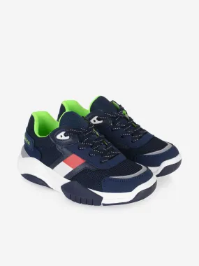 Tommy Hilfiger Boys Trainers - & Neon Green Logo Trainers