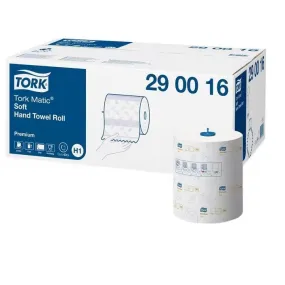 Tork Matic H1 Extra Soft Hand Towels Roll 2ply Premium 100m Carton 6 Rolls