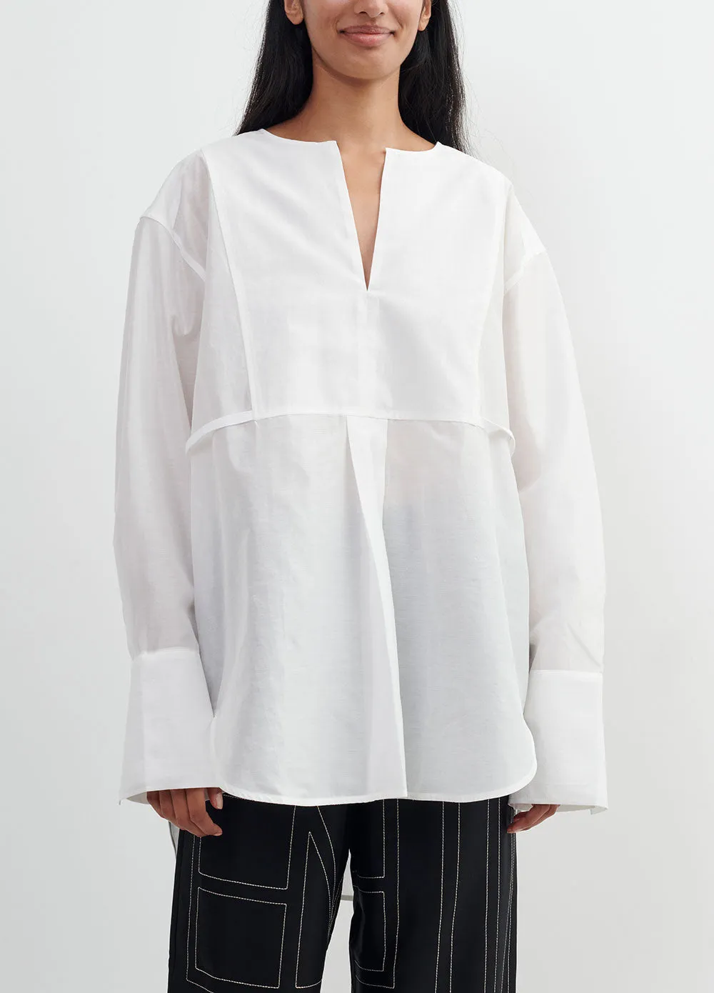 Toteme -  Plain Bib Pullover Shirt - Shirt