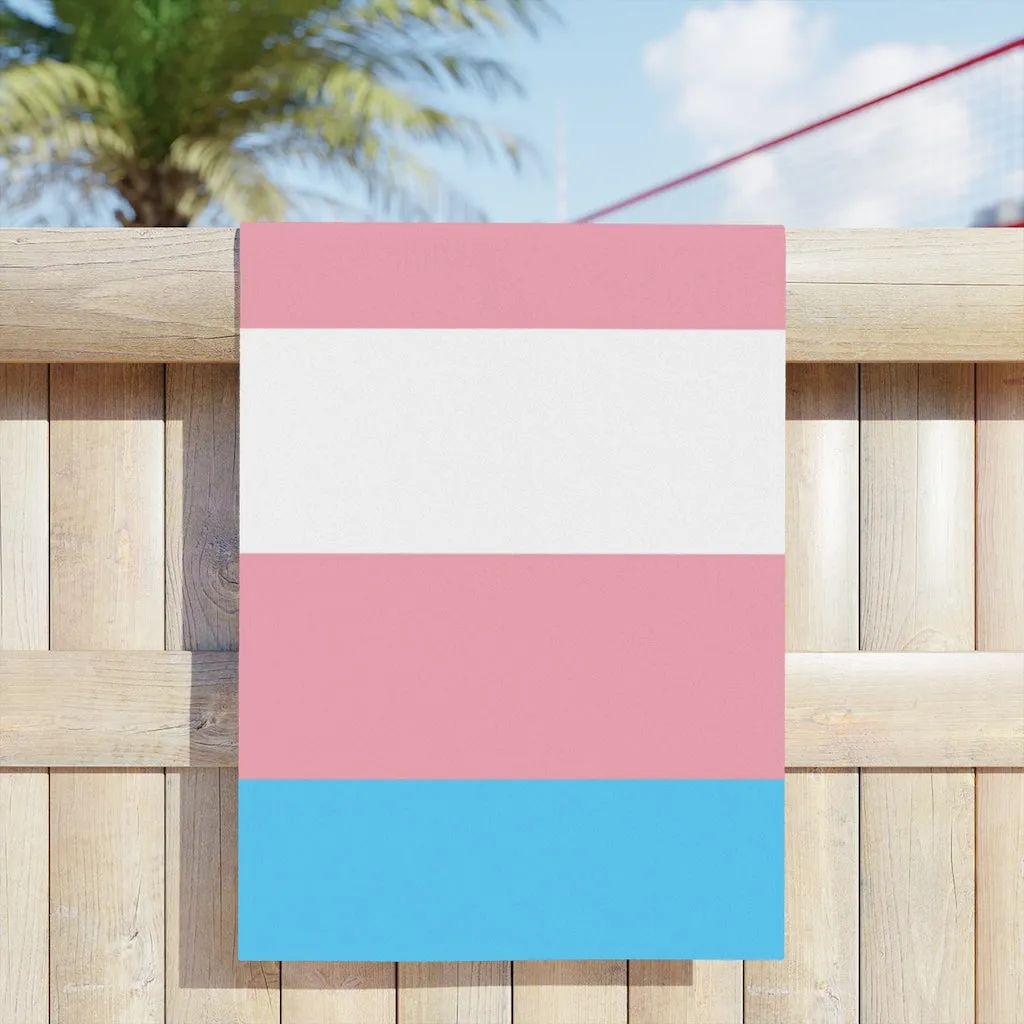 Trans Coloured Trans Pride Beach Towels