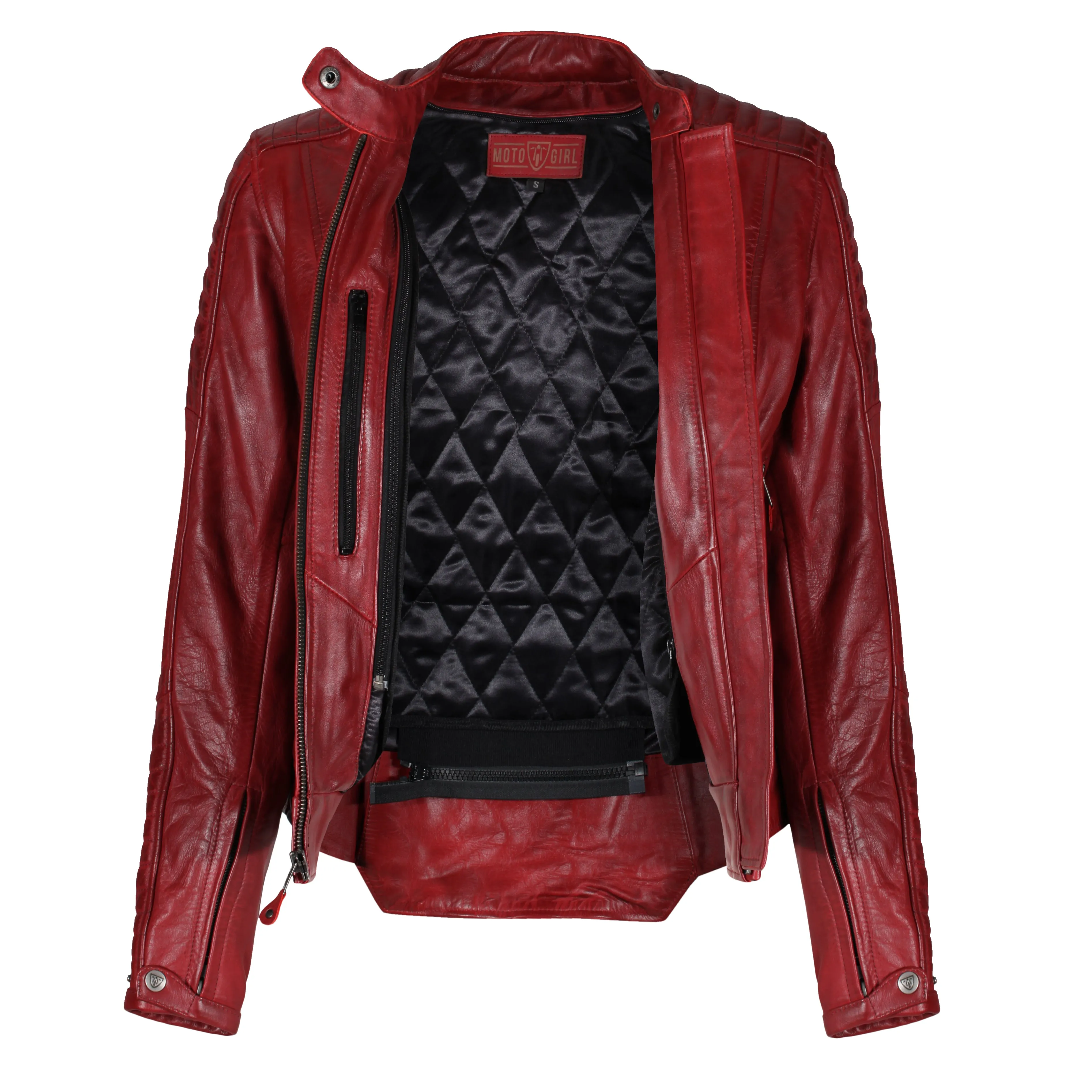 Valerie Red Leather Jacket