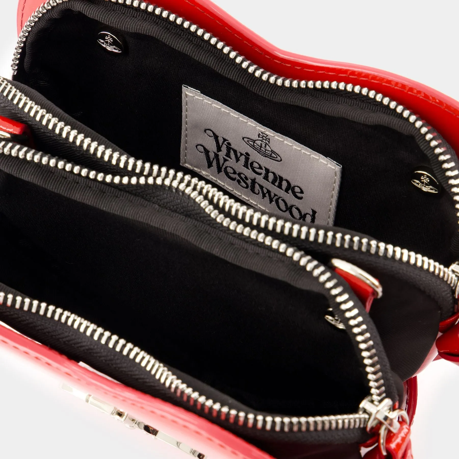 Vivienne Westwood  Louise Heart Crossbody - Vivienne Westwood - Leather - Red