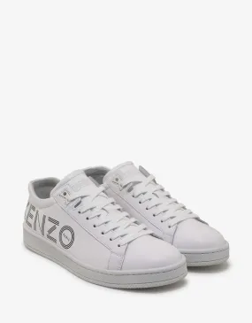 White Leather Tennix Trainers