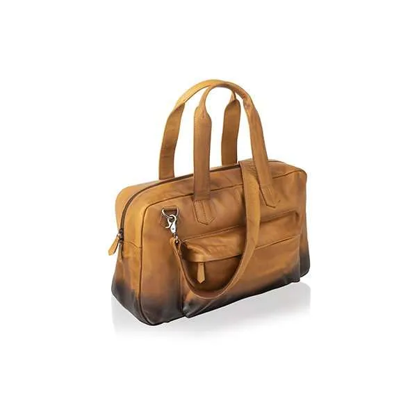  Women’s Leather Travel Holdall Weekend Gym Duffle Bag