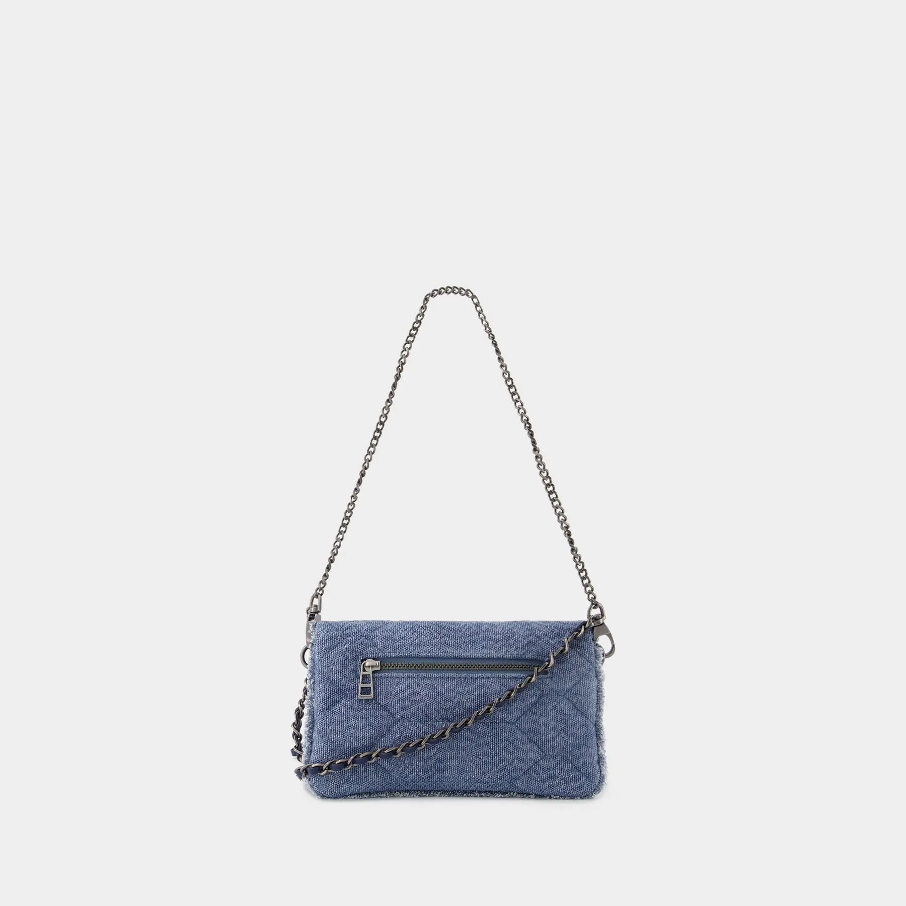 Zadig & Voltaire  Rock Nano Xl Glitter Crossbody - Zadig & Voltaire - Denim - Blue