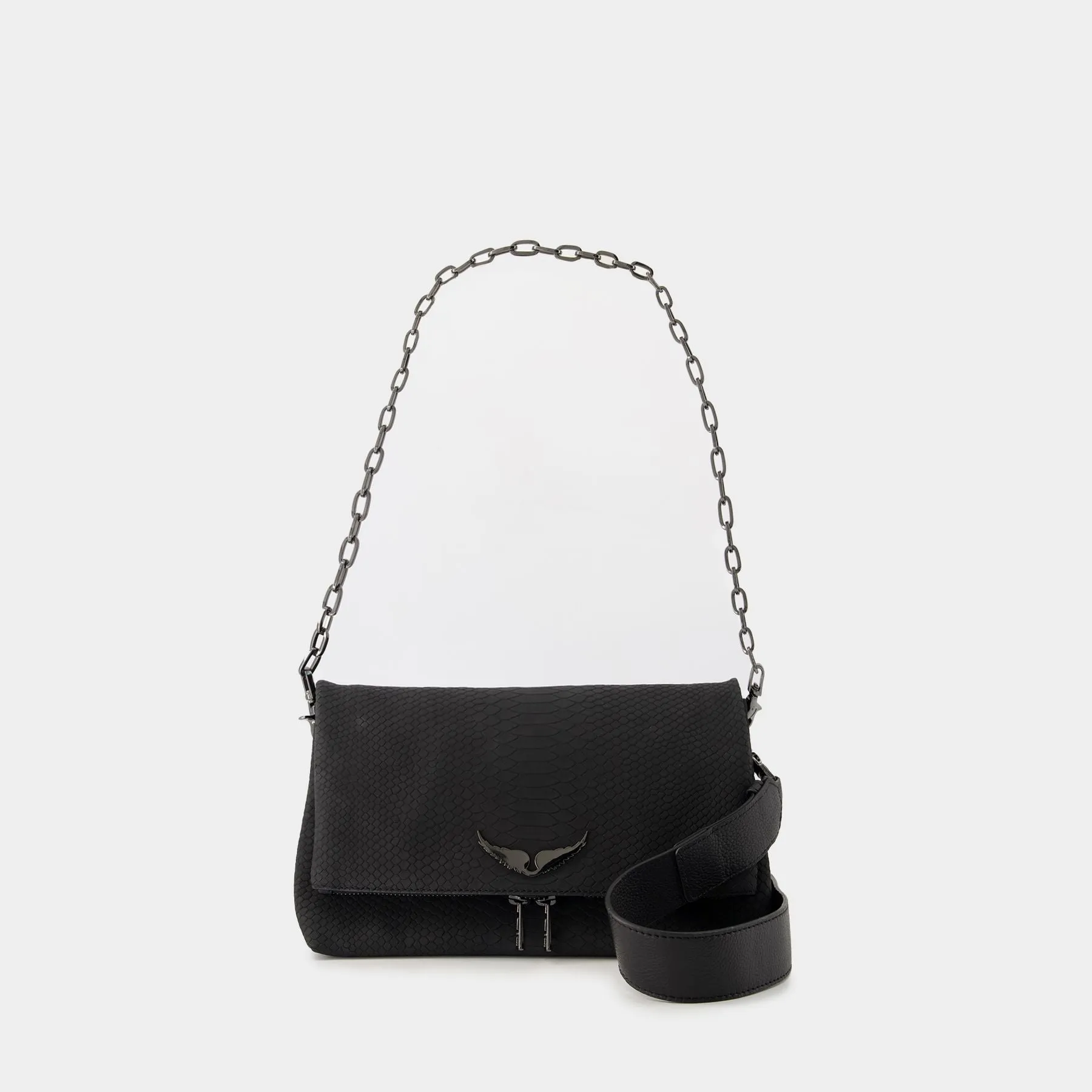 Zadig & Voltaire  Rocky Soft Savage Crossbody - Zadig & Voltaire - Leather - Black